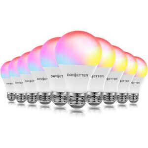 DAYBETTER Smart Light Bulbs, Alexa Light Bulb, WiFi Light Bulbs, RGBCW Color